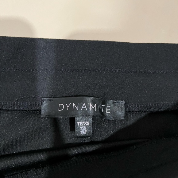 Dynamite Skirt in Black with Gold Buttons - Picture 3 of 3